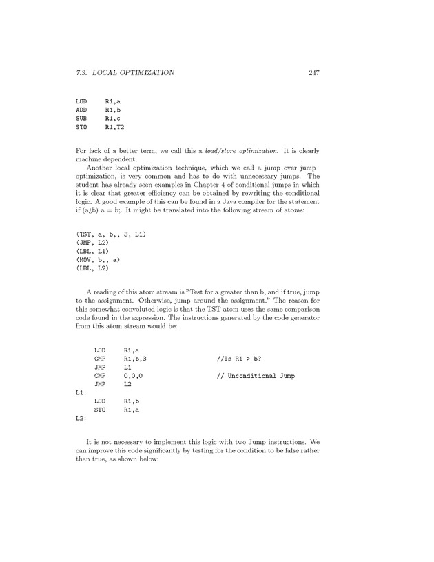 Compiler Design: Theory, Tools, and Examples - Page 247